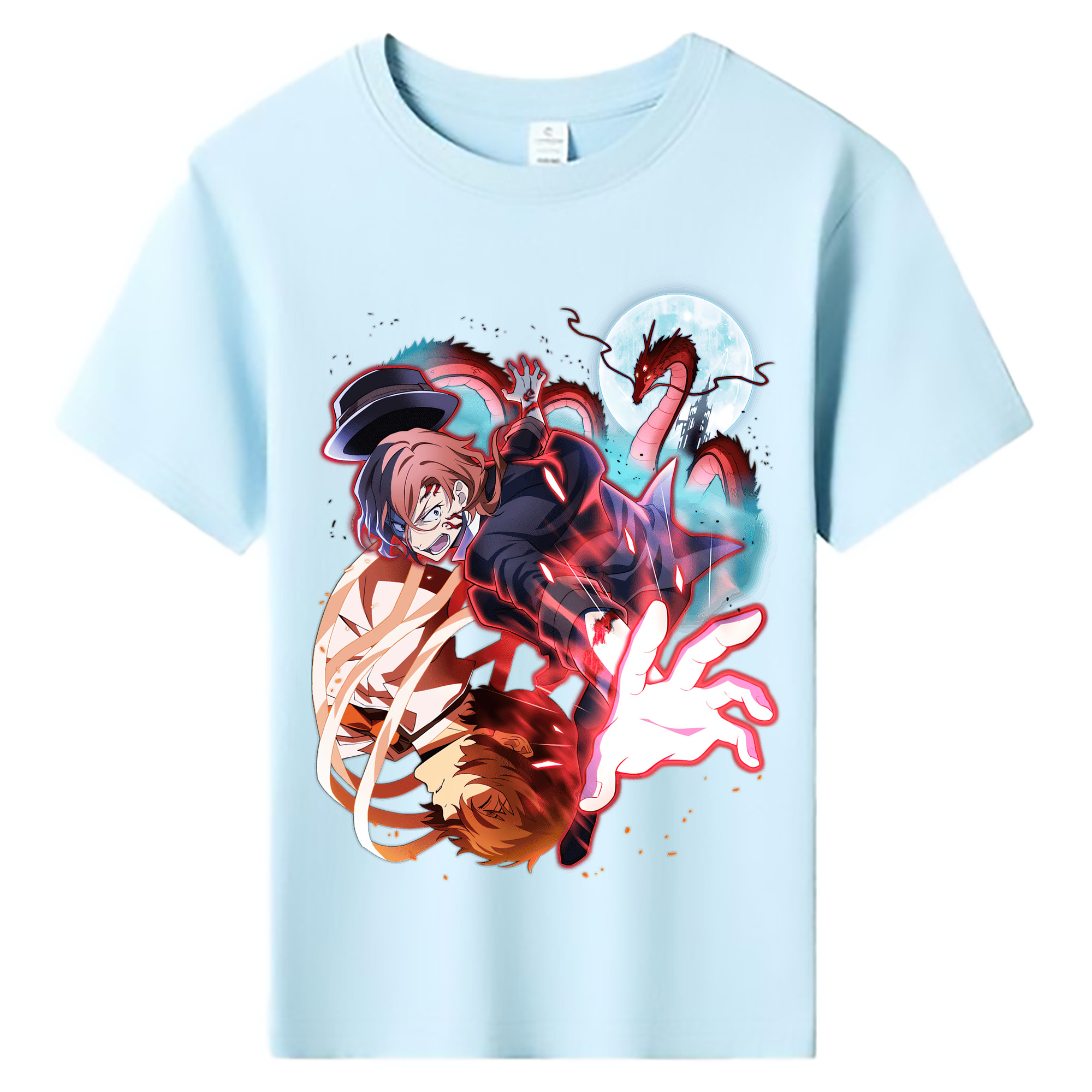 （画像用） 文豪ストレイドッグス Bungo Stray Dogs 綿100％キッズTシャツ（フロントプリント）
